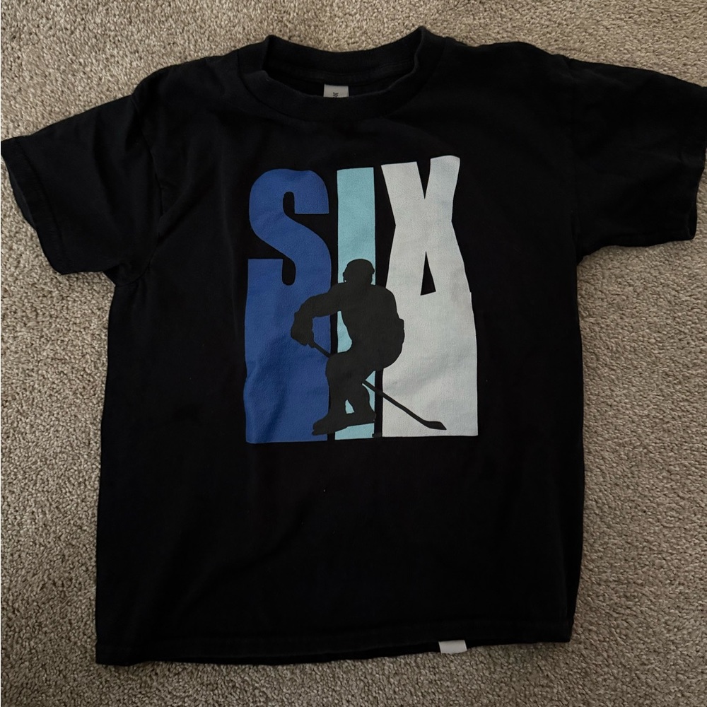 Six year old hockey shirt